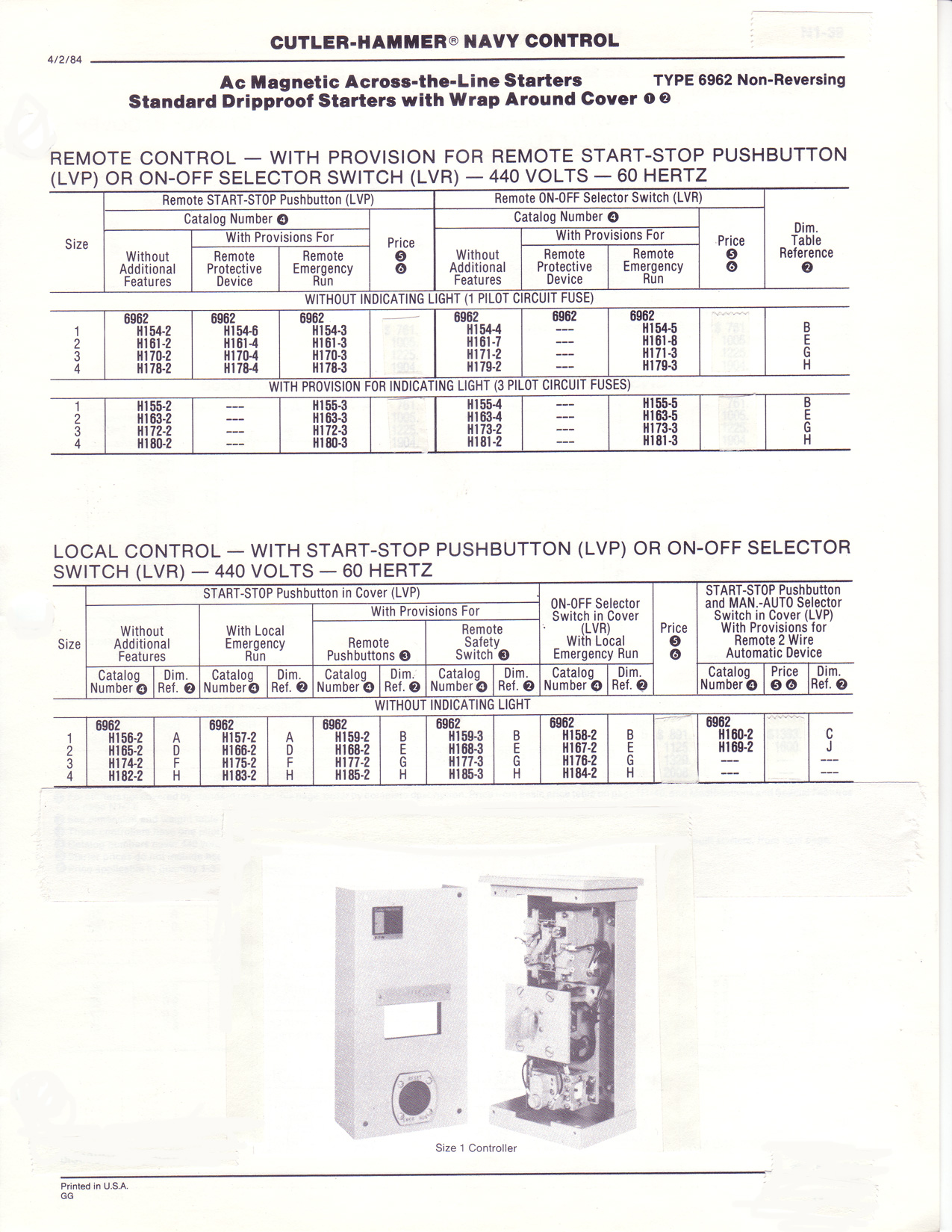 Cutler-Hammer Navy Control