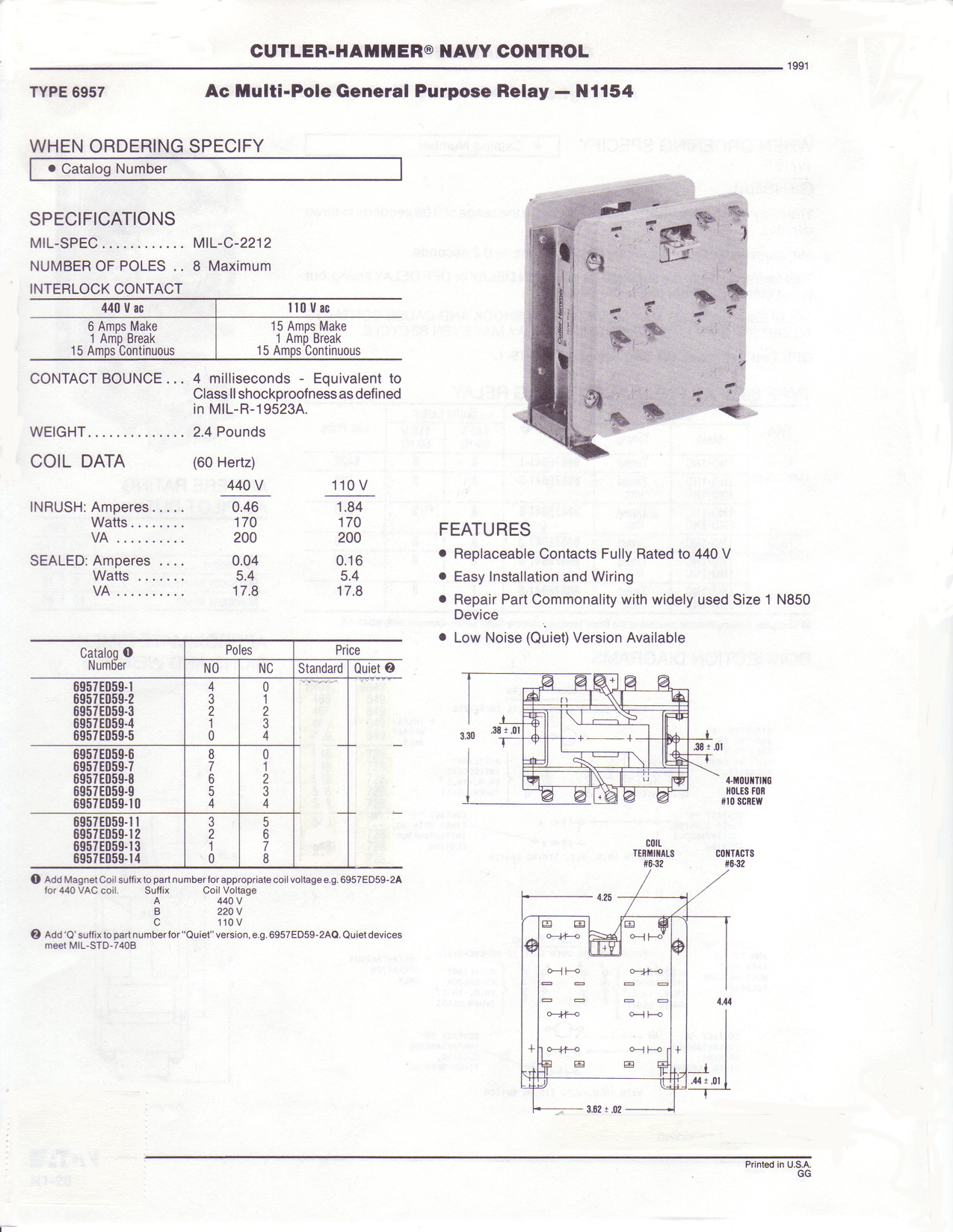 Relays, Cutler-Hammer